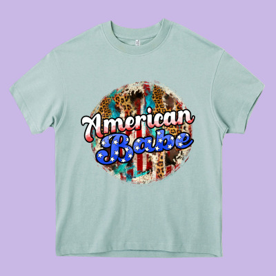 American Babe Heavy Core Tee Designed By Jahusdesignshop