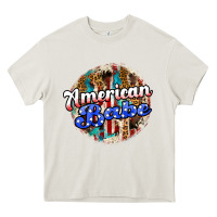 Cream american babe Heavy Core Tee - JahusDesignShop