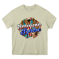 Mossy american babe Heavy Core Tee - JahusDesignShop