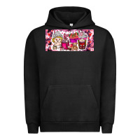 Pigment Black Valentine Coffee Urban Hoodie - CowhideDigitalArt
