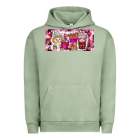 Pigment Oil Green Valentine Coffee Urban Hoodie - CowhideDigitalArt