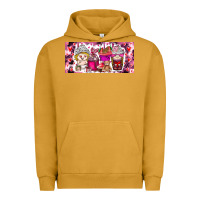 Pigment Peanut Butter Valentine Coffee Urban Hoodie - CowhideDigitalArt