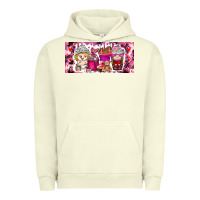 Pigment Pistachio Valentine Coffee Urban Hoodie - CowhideDigitalArt