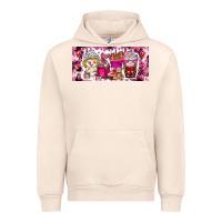 Sandshell Valentine Coffee Urban Hoodie - CowhideDigitalArt