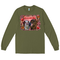 Army Green valentine heifers Long Sleeve Tee - RanaPortraitStore