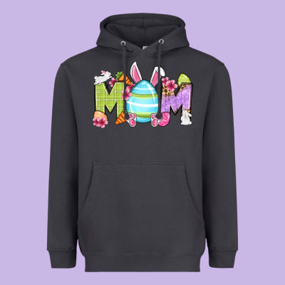 Easter Mom Heavyweight Hoodie Designed By Oliviacreatesart