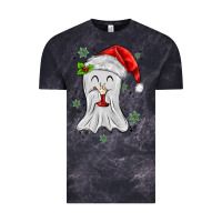 Cloud Black merry christmas ghost Vintage Tee - MaliasSmallBusiness