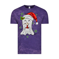 Cloud Purple merry christmas ghost Vintage Tee - MaliasSmallBusiness