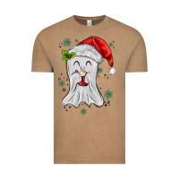 Vintage Coffee merry christmas ghost Vintage Tee - MaliasSmallBusiness