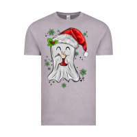 Vintage Zinc merry christmas ghost Vintage Tee - MaliasSmallBusiness