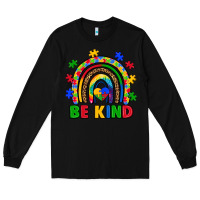 Black autism awareness rainbow Long Sleeve Tee - Artiststas