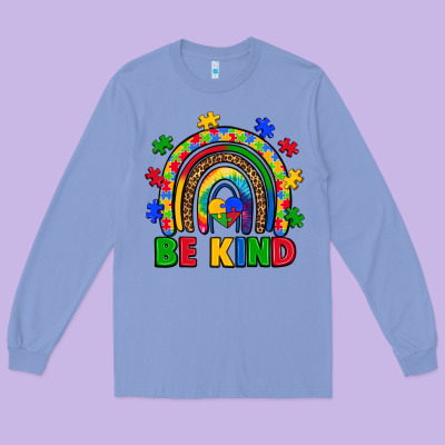 Autism Awareness Rainbow Long Sleeve Tee Designed By Artiststas