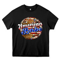 Black american babe Heavy Core Tee - JahusDesignShop