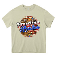 Mossy american babe Heavy Core Tee - JahusDesignShop