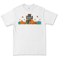 White thankful cross pumpkin Premium Tee - JahusDesignShop