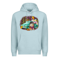 Blue Mist Western rabbit Easter Day Premium Hoodie - CowGirlArtShop