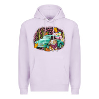 Lilac Western rabbit Easter Day Premium Hoodie - CowGirlArtShop