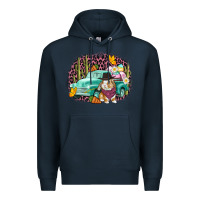 Navy Western rabbit Easter Day Premium Hoodie - CowGirlArtShop