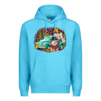 Ocean Blue Western rabbit Easter Day Premium Hoodie - CowGirlArtShop