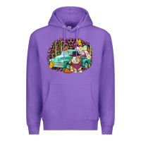Purple Western rabbit Easter Day Premium Hoodie - CowGirlArtShop