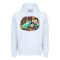 White Western rabbit Easter Day Premium Hoodie - CowGirlArtShop