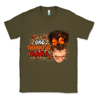 Army Green one thankful mama Classic Tee - MaliasSmallBusiness