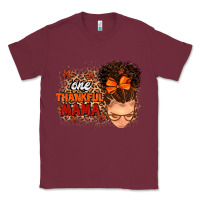Burgundy one thankful mama Classic Tee - MaliasSmallBusiness