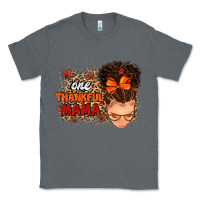 Charcoal Heather one thankful mama Classic Tee - MaliasSmallBusiness