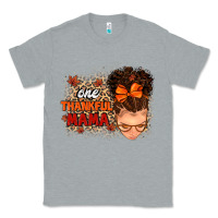 Heather Grey one thankful mama Classic Tee - MaliasSmallBusiness
