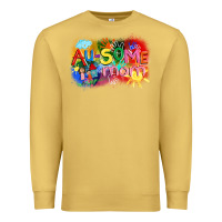 Antique Gold Au-some mom Autism Premium Sweatshirt - FaDigitalArtStudio