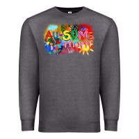 Charcoal Heather Au-some mom Autism Premium Sweatshirt - FaDigitalArtStudio