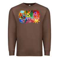 Chestnut Au-some mom Autism Premium Sweatshirt - FaDigitalArtStudio