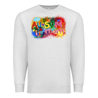 Oatmeal Heather Au-some mom Autism Premium Sweatshirt - FaDigitalArtStudio