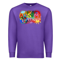 Purple Au-some mom Autism Premium Sweatshirt - FaDigitalArtStudio