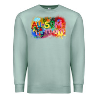 Seafoam Au-some mom Autism Premium Sweatshirt - FaDigitalArtStudio