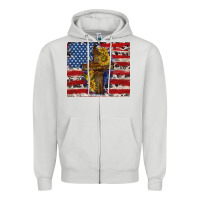 Dove Grey jesus christ with american flag Zipper Hoodie - TumblerDesignByShophia