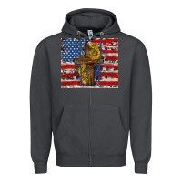 Smoke jesus christ with american flag Zipper Hoodie - TumblerDesignByShophia