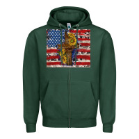 Sports Green jesus christ with american flag Zipper Hoodie - TumblerDesignByShophia