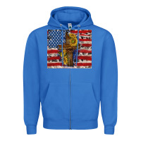 True Royal jesus christ with american flag Zipper Hoodie - TumblerDesignByShophia