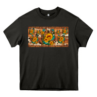 Asphalt sunflower gemstone leopard cowhide horseshoe license plate Heavy Core Tee - Artiststas