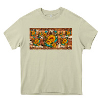 Sunflower Gemstone Leopard Cowhide Horseshoe License Plate Heavy Core Tee | Teevron