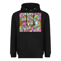Black Easter bunnys eggs Heavyweight Hoodie - OliviaCreatesArt