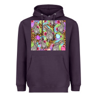 Plum Easter bunnys eggs Heavyweight Hoodie - OliviaCreatesArt