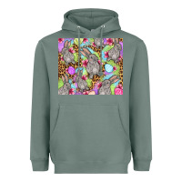 Sage Easter bunnys eggs Heavyweight Hoodie - OliviaCreatesArt