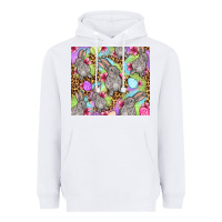 White Easter bunnys eggs Heavyweight Hoodie - OliviaCreatesArt