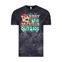 Cloud Black baby its cold outside skeleton Vintage Tee - MaliasSmallBusiness