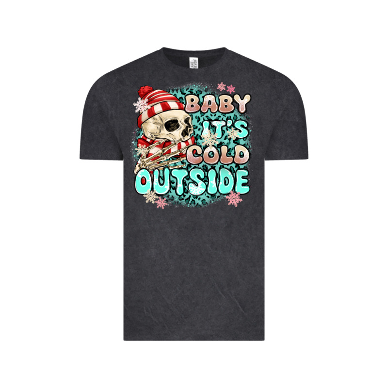 Baby Its Cold Outside Skeleton Vintage Tee by MaliasSmallBusiness | Teevron