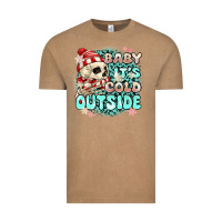 Vintage Coffee baby its cold outside skeleton Vintage Tee - MaliasSmallBusiness