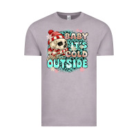 Vintage Zinc baby its cold outside skeleton Vintage Tee - MaliasSmallBusiness