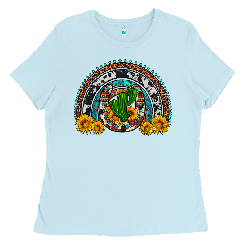 Cactus Sunflower Horseshoe Rainbow Ladies Tee by Artiststas | Teevron